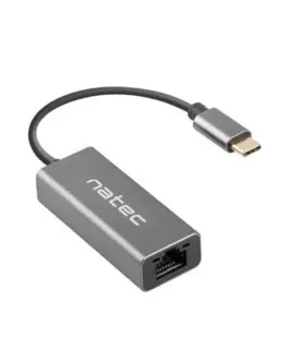 Natec Ethernet адаптер USB-C 3.1 - RJ-45 1Gb кабел