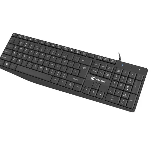 Alternative view of Natec Keyboard Nautilus US slim черен