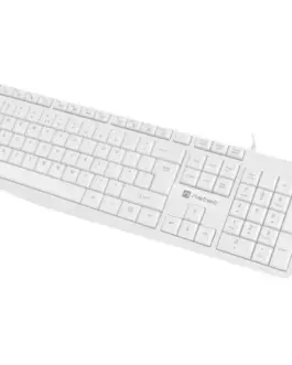 Alternative view of Natec Keyboard Nautilus US slim бял