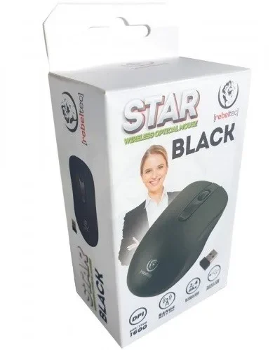 Rebeltec Optical wireless mouse Rebeltec STAR черен