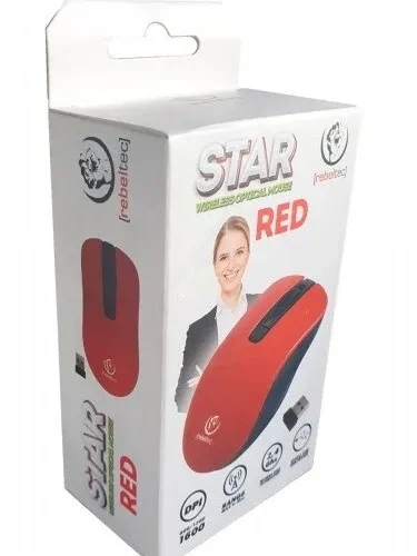 Rebeltec Optical wireless mouse Rebeltec STAR червен