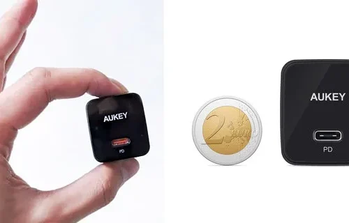 AUKEY Mini мрежово зарядно PA-Y20S черен 1xUSB-C 20W PD Power