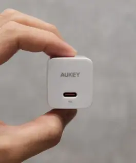 Alternative view of AUKEY Mini mains зарядно PA-Y20S бял 1xUSB-C 20W PD Power Delivery