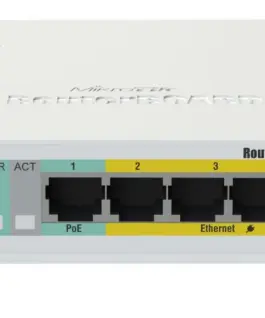 Alternative view of MikroTik Switch 5xGbE 1xSFP CSS106-1G-4P-1S