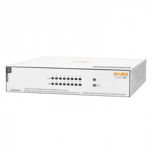 Alternative view of Hewlett Packard Enterprise Switch ARUBA Instant On 1430 8x1GbE PoE R8R46A