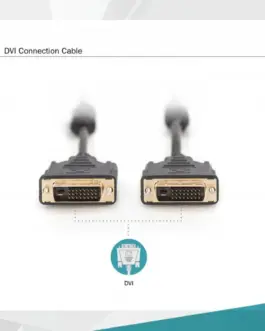 Alternative view of Digitus кабел connection DVI-D DualLink Type DVI-D (24+1)/DVI-D (24+1) M/M черен 3m