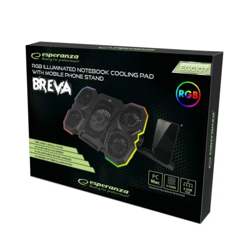 Esperanza Illuminated gaming cooling pad Breva