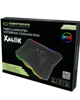 Alternative view of Esperanza Cooling pad gaming RGB Xalok