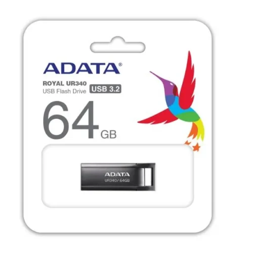 Adata Pendrive UR340 64GB USB3.2 Gen1 черен