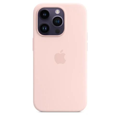 Apple Case iPhone 14 Pro silicone Chalk розов