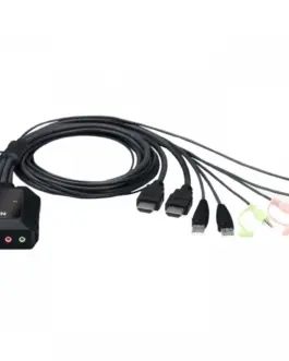ATEN 2-Port USB 4K HDMI кабел KVM Switch with Remote Port Selector