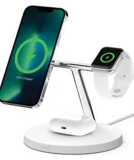 Alternative view of Belkin Bezкабелна podstawka ładująca BOOST CHARGE PRO 3w1 MagSafe biała