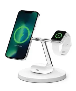 Belkin Bezкабелна podstawka ładująca BOOST CHARGE PRO 3w1 MagSafe biała