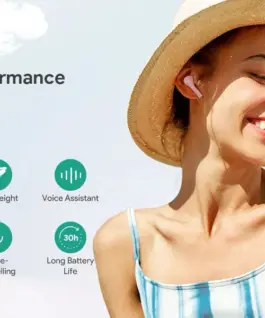 AUKEY EP-T21S розов True Wireless Earpads синtooth 5.0| 3D SurroundSound | Move Compact II | wodoodporne IPX6 |