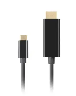 Alternative view of Lanberg кабел USB-C(M)->HDMI(M) 4K 60HZ 3M черен