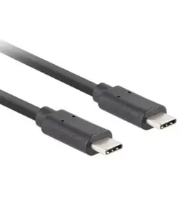 Lanberg кабел USB-C M/M 3.1 gen 2 1M 10GB/S PD100W черен