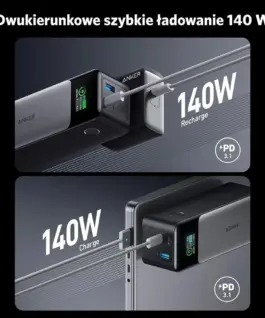 Alternative view of Anker 737 GaNPrime 140W PD 24 000 mAh