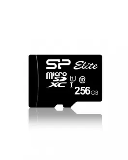 Alternative view of Silicon Power памет card microSDXC 256GB CL10/UHS-1 100/80 MB/s Elite + адаптер