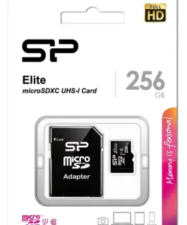 Silicon Power памет card microSDXC 256GB CL10/UHS-1 100/80 MB/s Elite +