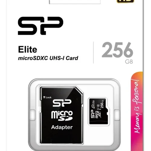 Silicon Power памет card microSDXC 256GB CL10/UHS-1 100/80 MB/s Elite +