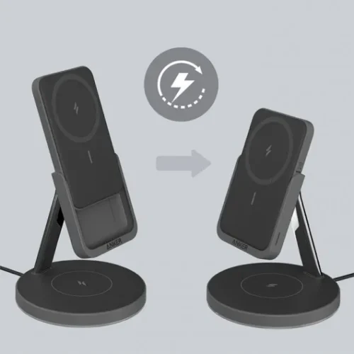 Anker PowerWave MagGo 2-in-1 5000 mAh черен