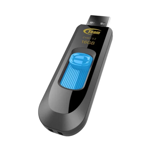 Alternative view of ФЛАШ ПАМЕТ Team Group C145 - USB Typ-A 3.2 Gen 1 - 16 GB - Black/Blue - PN TC145316GL01