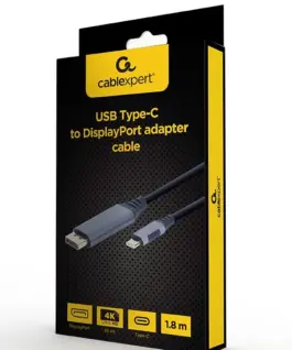 Alternative view of Gembird USB-C to Display Port кабел 1.8m