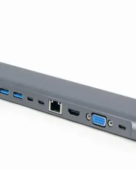 Gembird USB-C Hub HDMI GbE 5xUS B 2.0 3.1 3xUSB-C 1xPD