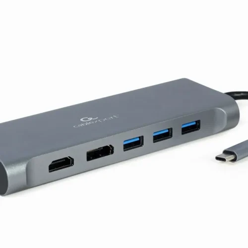 Gembird USB-C Hub HDMI DP GbE 4 xUSB 3.1 USB-C PD aud c