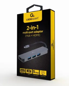 Alternative view of Gembird USB-C HDMI Hub 3xUSB 3. 0