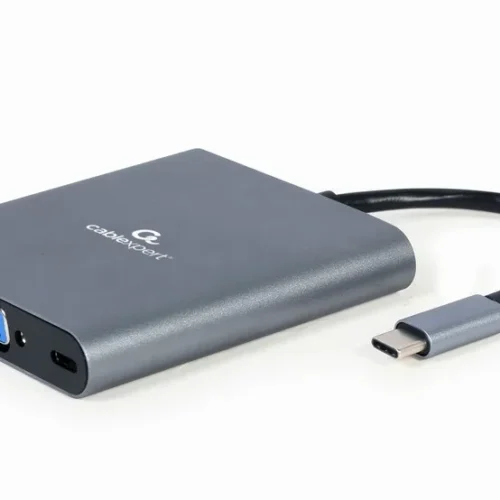 Gembird USB-C Hub HDMI USB-C PD VGA USB 3.0 Audio Card