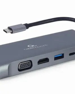 Gembird USB-C Hub USB-C PD GbE VGA HDMI 3xUSB 3.1 card