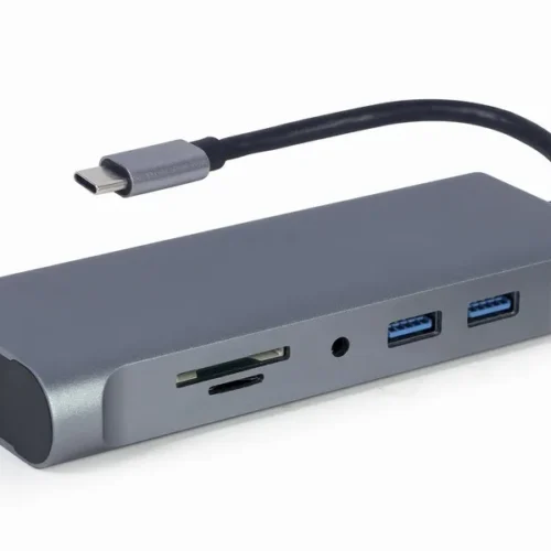 Gembird USB-C Hub USB-C PD GbE VGA HDMI 3xUSB 3.1 card