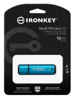 Alternative view of Kingston Pendrive IronKey Vault Privacy 16GB FIPS197 AES-256