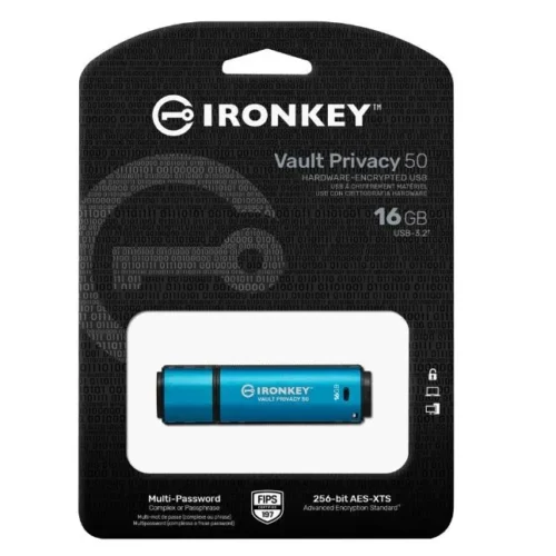 Alternative view of Kingston Pendrive IronKey Vault Privacy 16GB FIPS197 AES-256