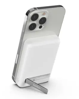 Belkin Magnetic Wireless външна батерия with stand бял