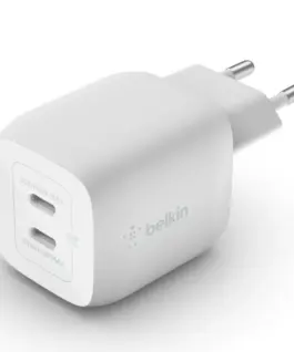 Belkin Dual USB-C GaN мрежово зарядно with PPS 45W