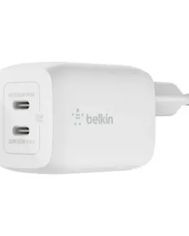 Belkin 65W DUAL USB-C GAN WALL PPS бял