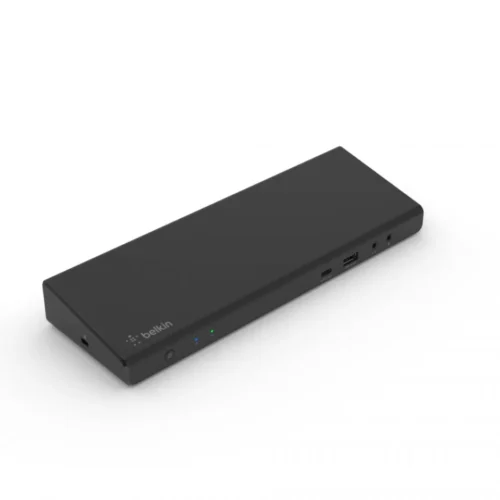 Alternative view of Belkin USB C Display Link Dock, Triple display support up to 4K, HDMI, DP, USB C, USB A, GbE, Audio, PD 85w, Mac/PC/Chrome compatible