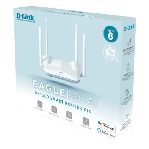 D-Link Router R15 Smart AX1500 1xWAN 3xLAN