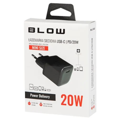 BLOW зарядно plug USB-C PD 20W MINI