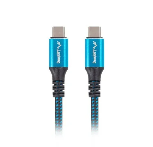Alternative view of Lanberg кабел USB-C M/M USB4 0.5m 100W 8K 60HZ черен-blue