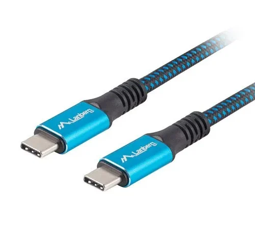 Lanberg кабел USB-C M/M USB4 1.2m 100W 8K 60HZ черен-син