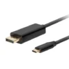 Lanberg кабел USB-C(M)->Displayport(M) 1M 4K 60HZ черен