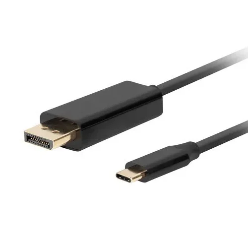 Lanberg кабел USB-C(M)->Displayport(M) 1M 4K 60HZ черен