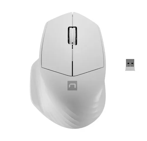 Natec Wireless mouse Siskin 2 1600 DPI синtooth 5.0 + 2.4GHz бял