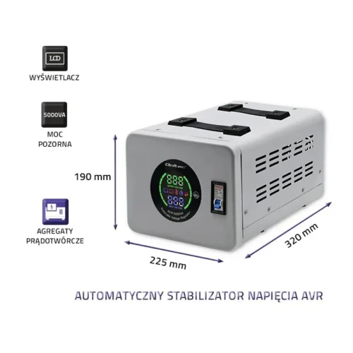 Qoltec Voltage stabilizer AVR 5000VA
