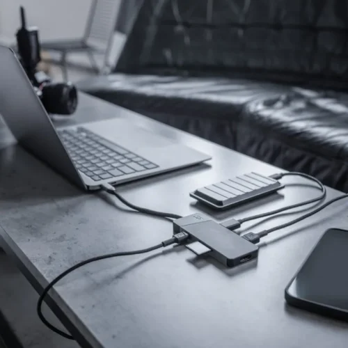 Green Cell Hub адаптер USB-C Connect 3xUSB 3.1 HDMI 4K 60Hz USB-C PD 85W