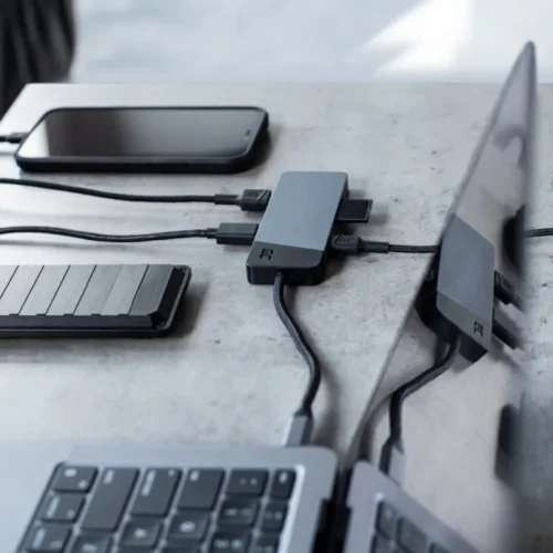 Green Cell Hub адаптер USB-C Connect 3xUSB 3.1 HDMI 4K 60Hz USB-C PD 85W