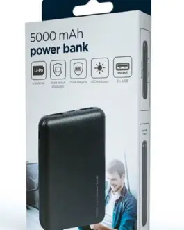 Alternative view of Gembird външна батерия 5000 mAh черен